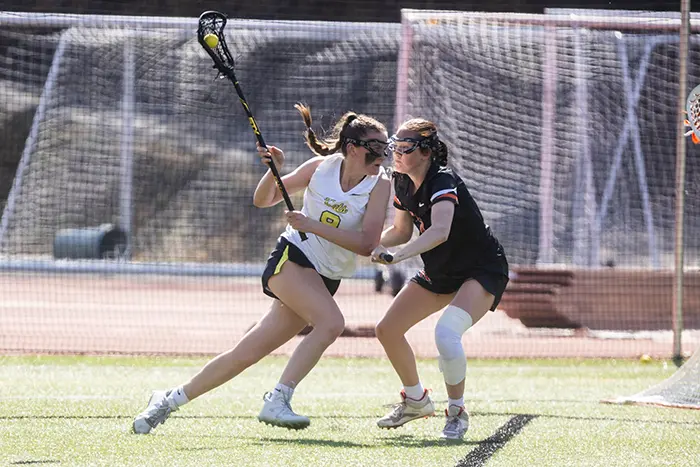 Lacrosse Player running